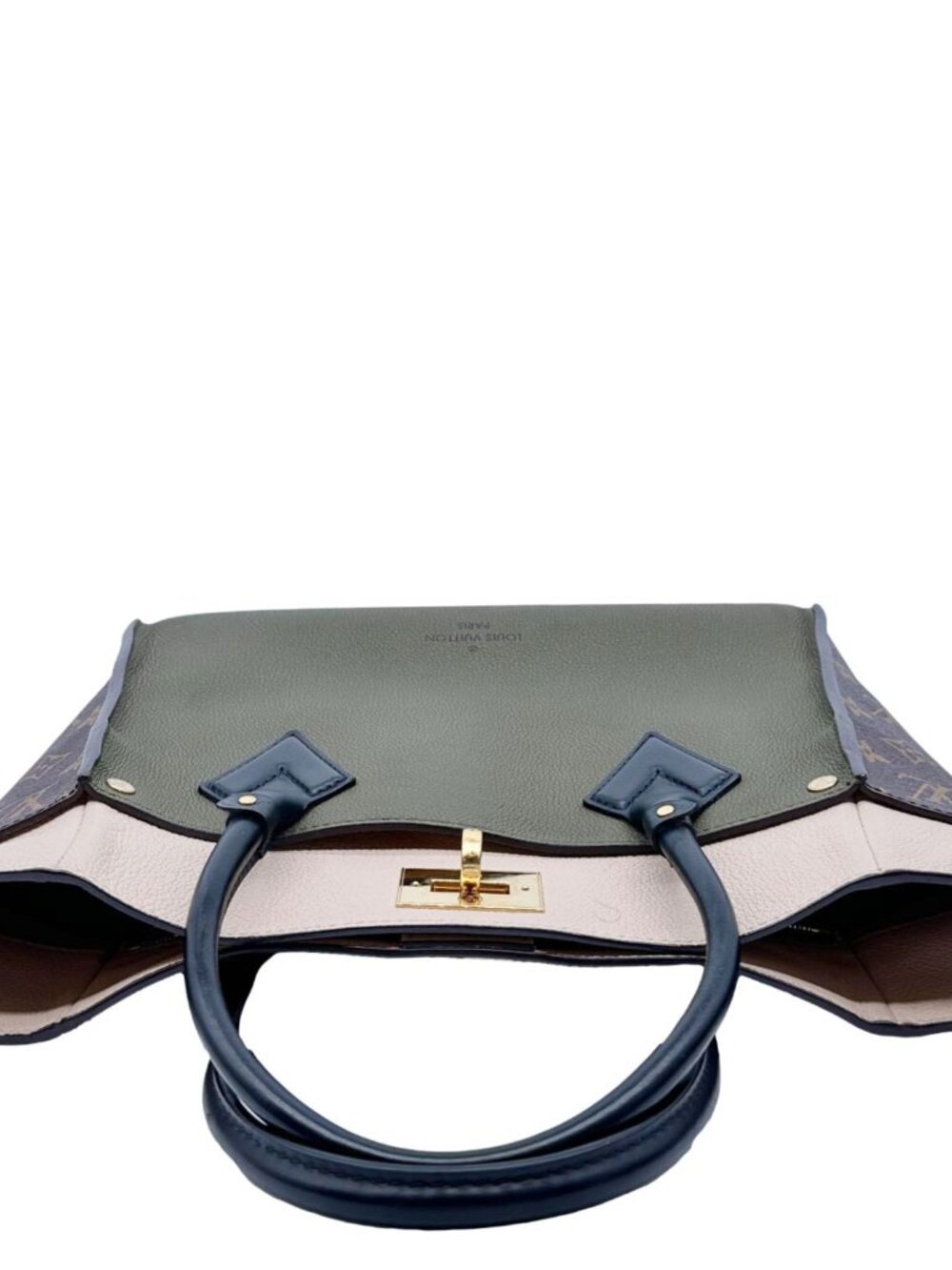 Louis Vuitton  On My Side MM Monogram Canvas Satchel Bag Cream - Picture 4 of 13